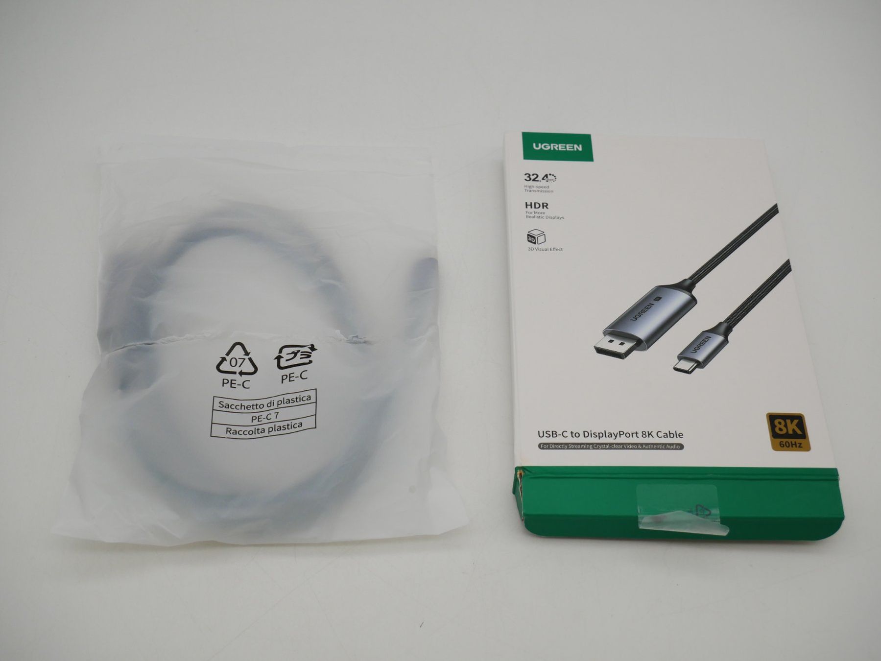 Ugreen Kabel: Ugreen CM556 USB C – DIsplayPort – Neu (gemäss Beschreibung) aus Winterthur von Restwert_Winterthur