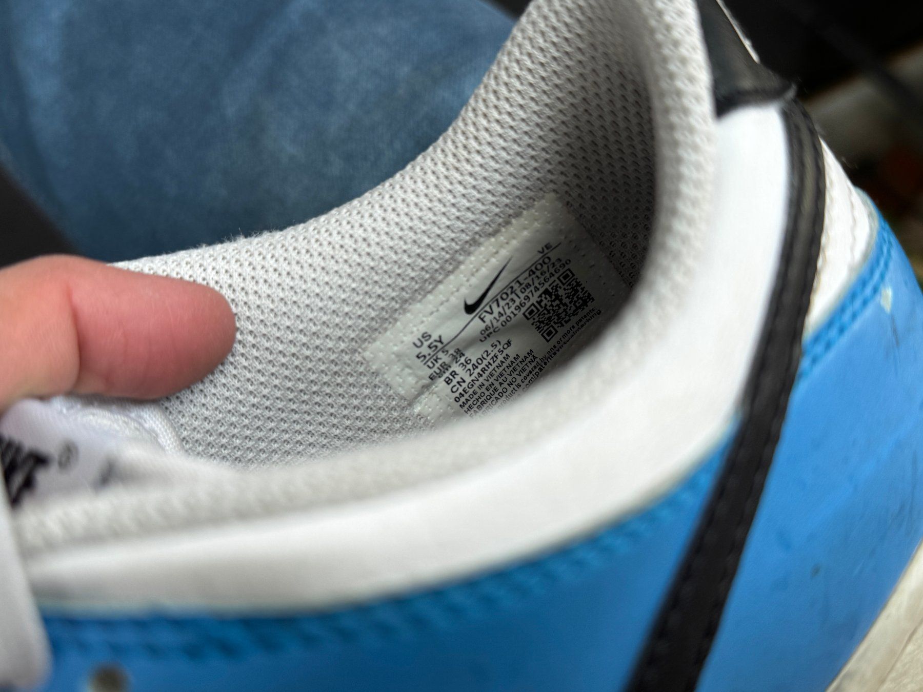 Nike Scarpe da uomo: Nike weiss, blau, Grösse 38 – Usato da Baar venduto da qsi2005 4
