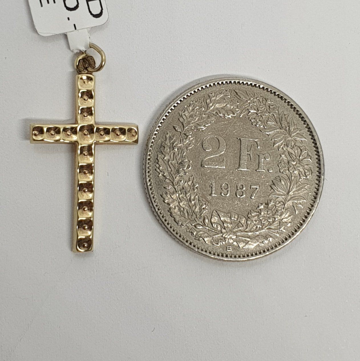 Ciondoli: Echt 9K Gold - Kreuz Anhänger – Usato da Luzern venduto da Goldhaus-Luzern 3