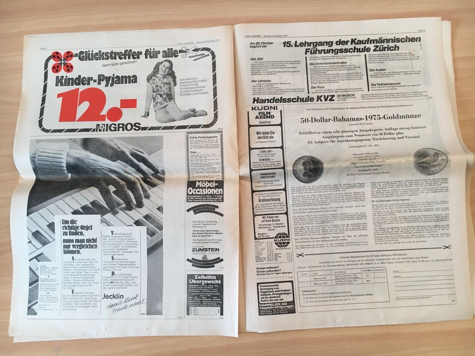 Zeitschriften & Magazine: Tagesanzeiger vom 29. September 1975 – Gebraucht aus Luzern von Jiggy_8898 3