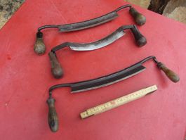 3 antike Zug - Schälmesser / Gemarkt