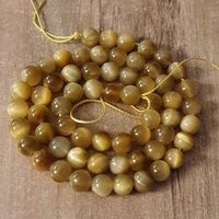 1 Strang Natürliche Gold Tigerauge Perlen 6 mm