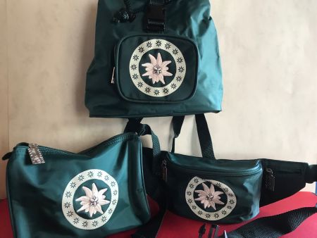 Rucksack Hüfttasche Necessaire Edelweiss Ferienset 3-tlg