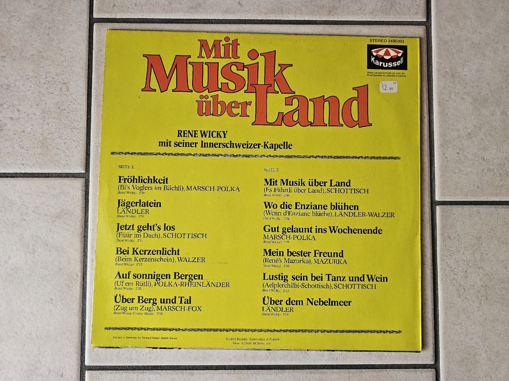 Dischi in vinile: Mit Musik über Land  -  Rene Wicky  /  LP – Usato da Schneisingen venduto da backstore24 1