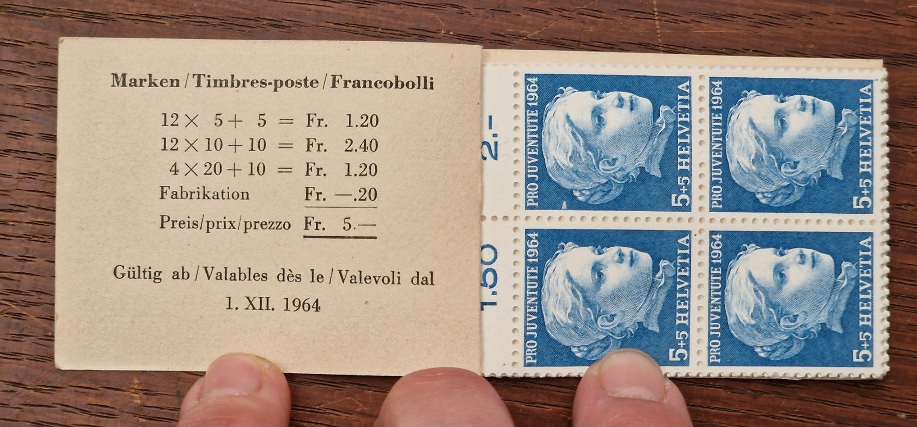 Tutti i francobolli: Pro Juventute Markenheft 13 - 1964 - POSTFRISCH - D – Usato da Aesch LU venduto da briefmarken.uray 1
