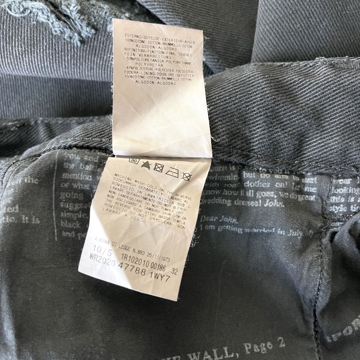 John Galliano Jeans: JOHN GALLIANO Black Jeans – Nuovo (secondo la descrizione) da Freienbach venduto da Avviivva_Shop 8