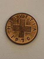 Nr. 11: 2 Rappen, Schweizer Franken, 1970
