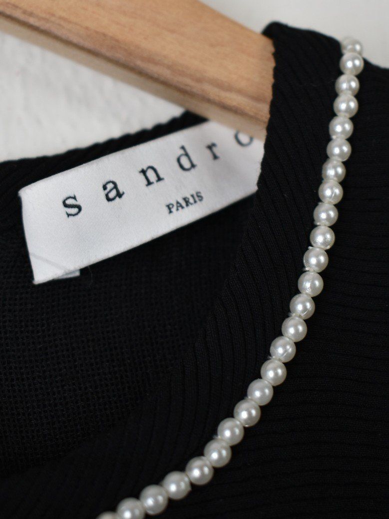 Sandro Vestiti: Sandro Paris Kleid, Gr.1 (34), schwarz mit Perlen – Nuovo (secondo la descrizione) da Nürensdorf venduto da 2ND_STORY 4