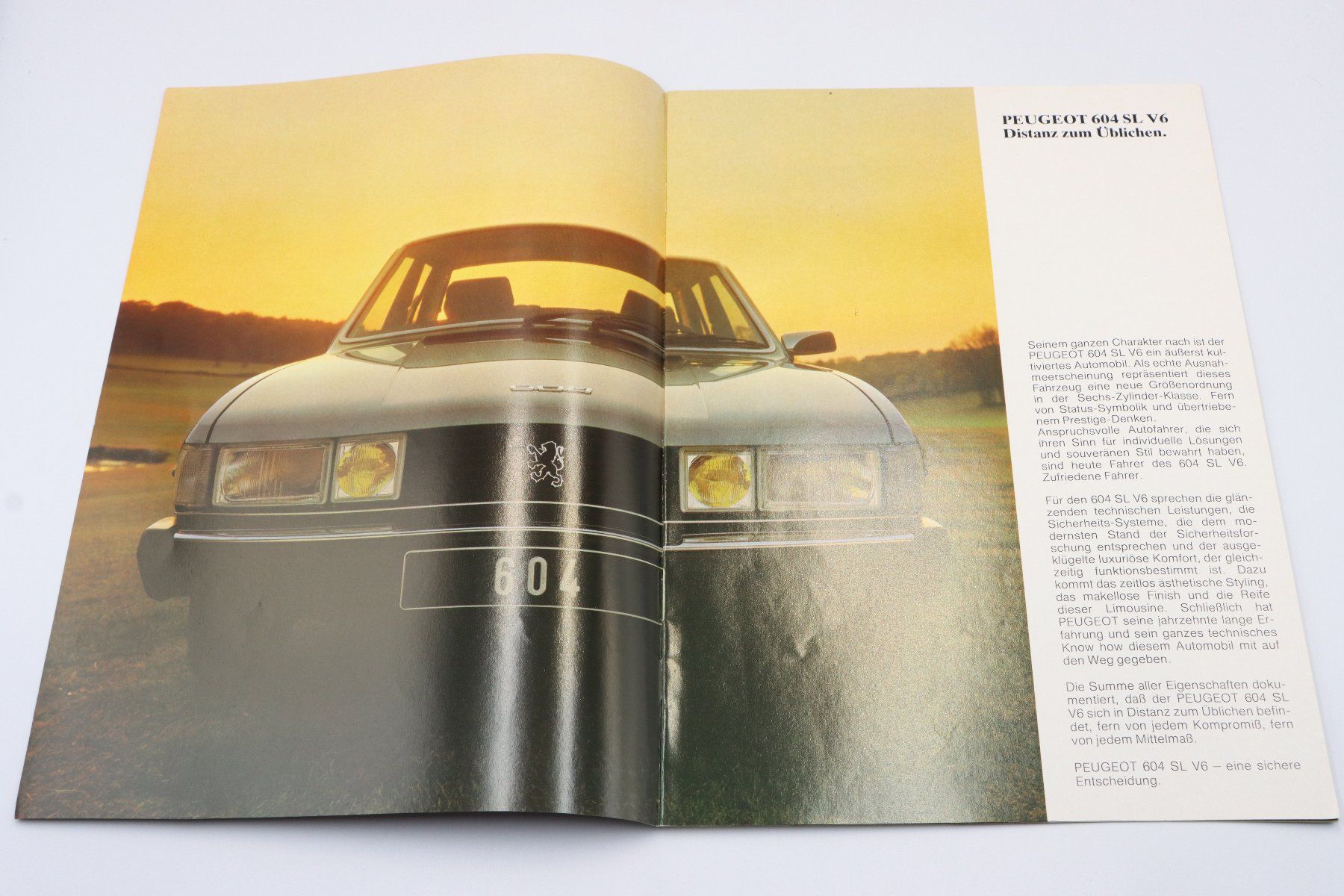 Peugeot Documenti: Peugeot 604 1977 Prospekt – Usato da Bühl b.Aarberg venduto da Collectorpassions 2