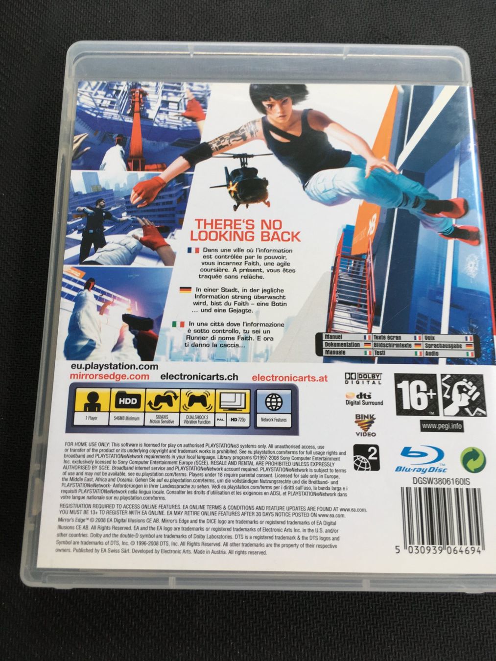 Sony Giochi: Mirror's Edge - Playstation 3 / PS3 – Usato da St.Gallen venduto da Punktchen01 1