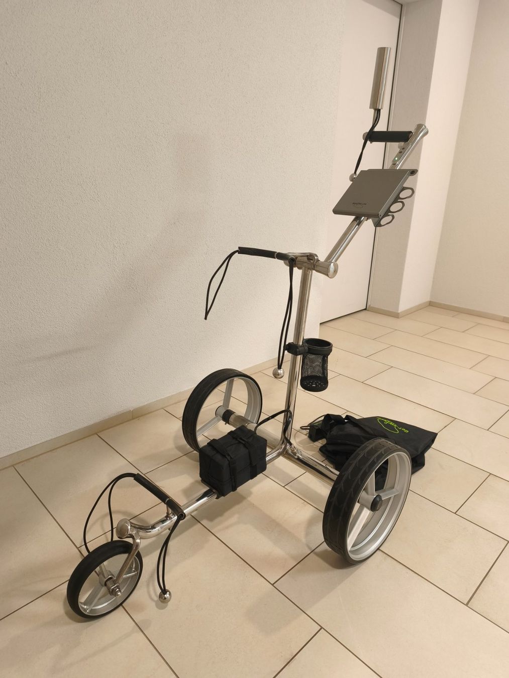 Trolley: Steel Fox Golf-Elektrotrolley Silver Edition – Usato da Niederrohrdorf venduto da RainerW79 5