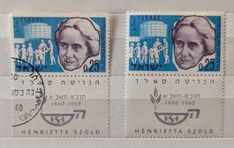Israel-1x postfrisch/1x gestempelt**mit Tab (2)