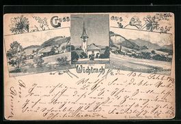 Litho Wichtrach, Kirche, Gesamtansichten