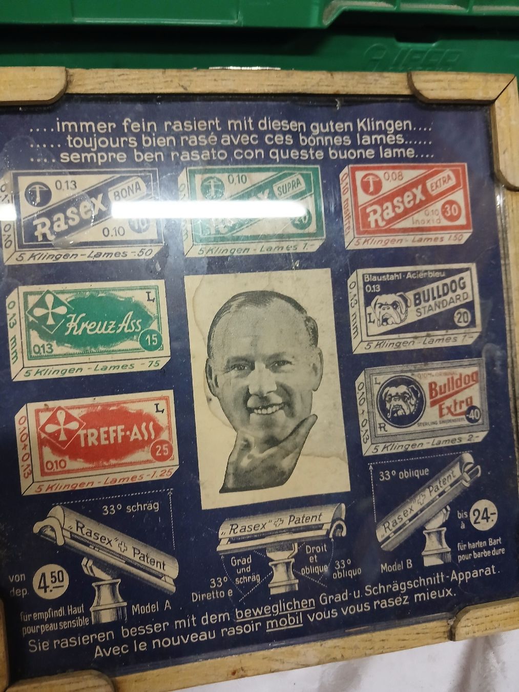 Rasoirs & Lames de rasage: Historische Rasex Holzbox mit Sortierfächern antik – D'occasion à Belp par Guadalupe84 2