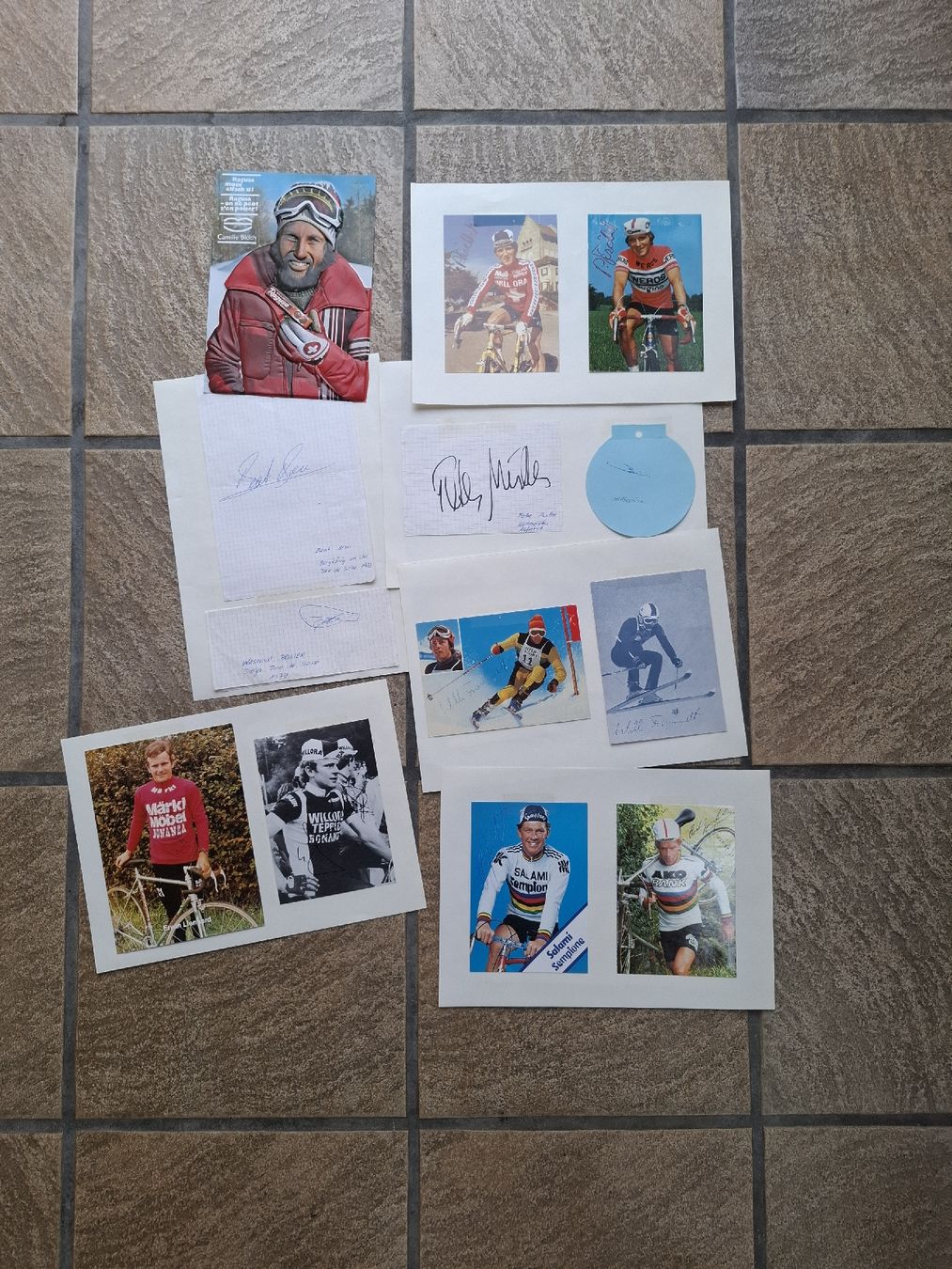 Autographes: Konvolut älterer Sport-Autogrammkarten  – D'occasion à Hunzenschwil par Hardrock6 1