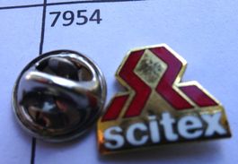 Pin SCITEX  rot goldig