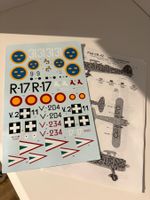 1/48 FIAT CR.42 DECALS AUS CLASSIC AIRFRAMES KIT NUR DECALS