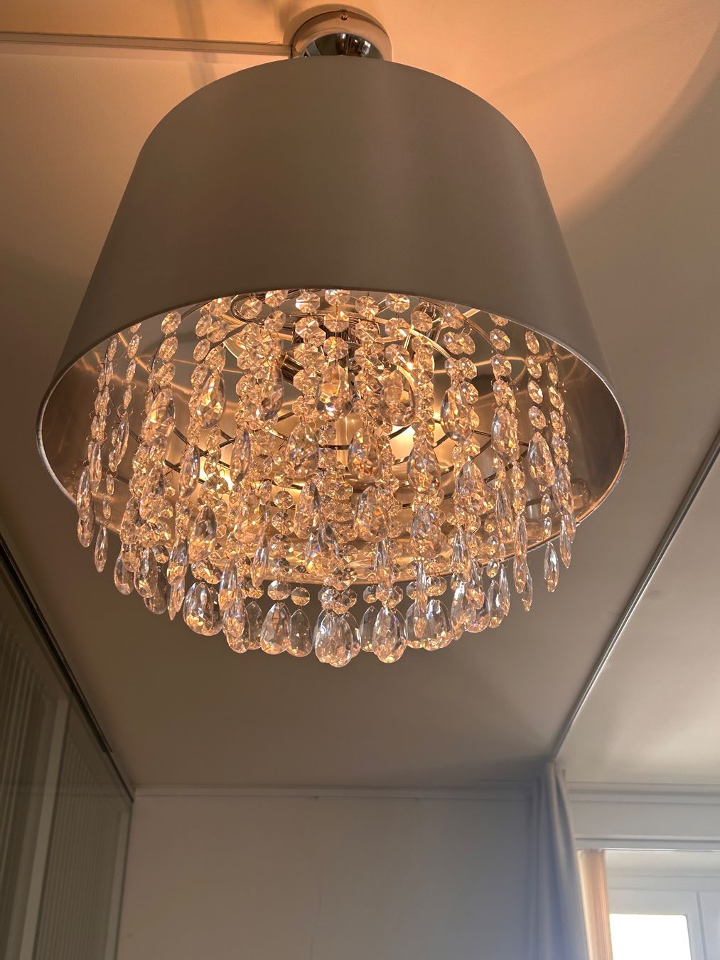 Lustres & lampes de plafonds: Kristall Deckenlampe elegant grau ! – D'occasion à Meilen par lounge02 1