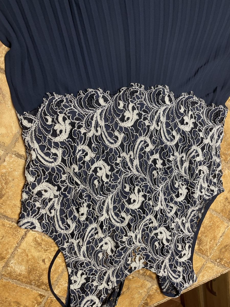 Vestiti: Ralph Lauren abito da cerimonia blu con pizzo, – Usato da Gordevio venduto da LanaZimm 6