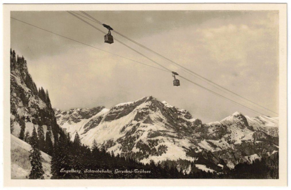 Cartoline postali: Engelberg - Luftseilbahn Gerschnialp--Trübsee – Usato da Binningen venduto da Mountainrider