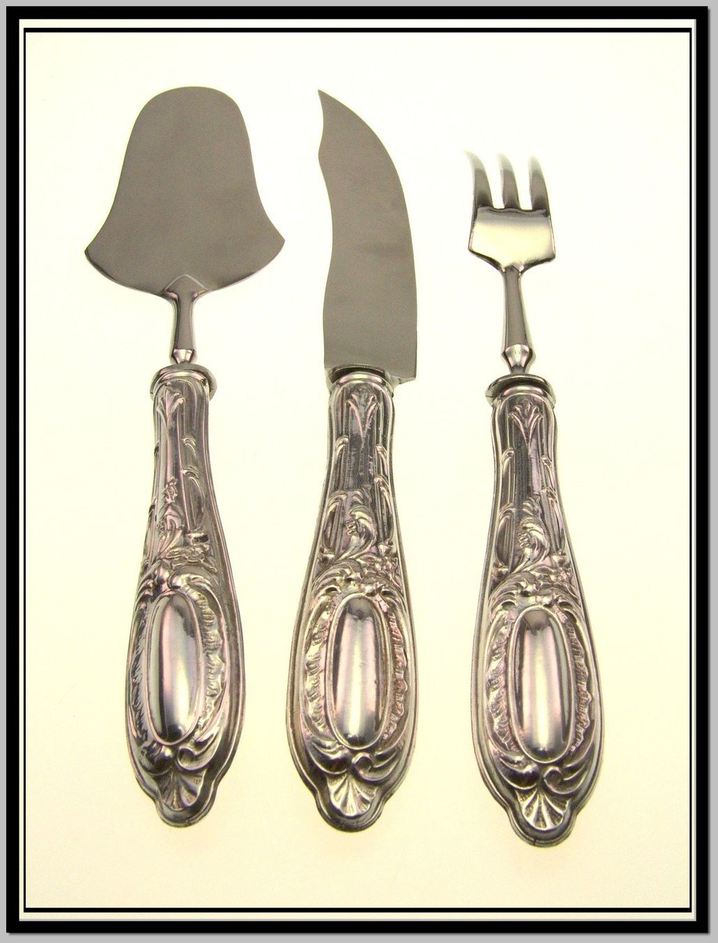 Solingen Set di posate: altes Solingen Silber 800 Vorlagebesteck 3 teilig in Box – Usato da Langenthal venduto da Antik_Huesli 1