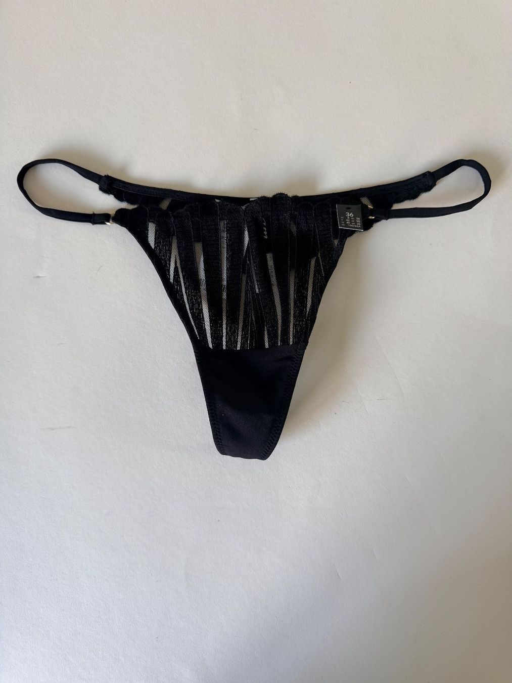 Etam Altra biancheria intima: ETAM, String, Grösse 34, Farbe Schwarz – Nuovo e nell'imballaggio originale da Rudolfstetten venduto da gst_g7xl