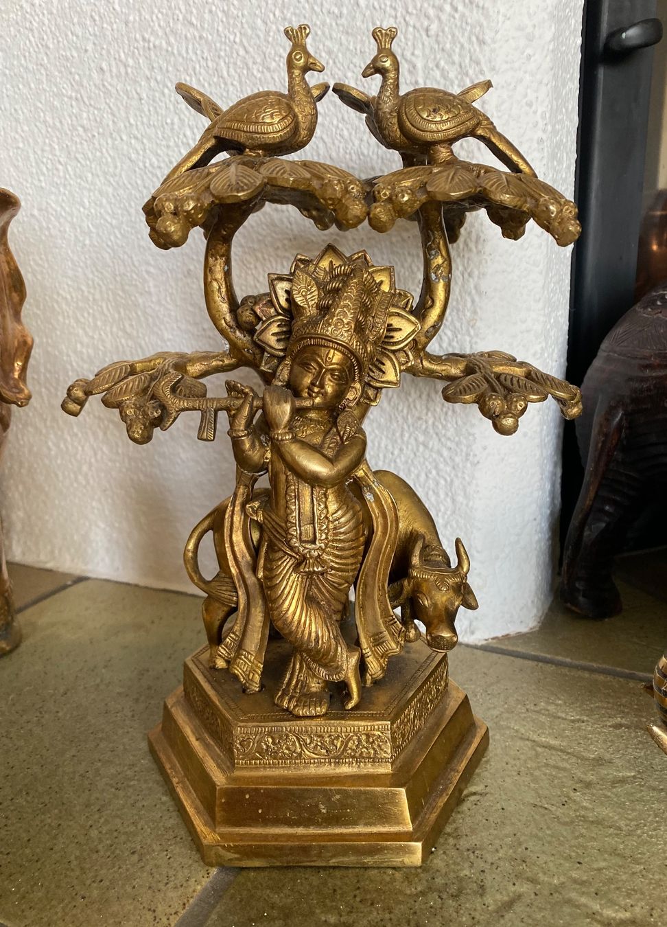 Sculture & Statue: Indische Indien India Gott Krishna Kuh – Usato da Dottikon venduto da 6571