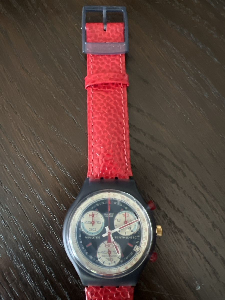 Swatch Orologi: Swatch Chrono (SCM403) Rallye – Nuovo e nell'imballaggio originale da Künten venduto da Spike17 1