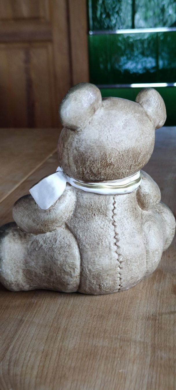 Figuren: Teddy Bär Keramik Deko Handarbeit – Neu (gemäss Beschreibung) aus Schweizersholz von fuchs06 2