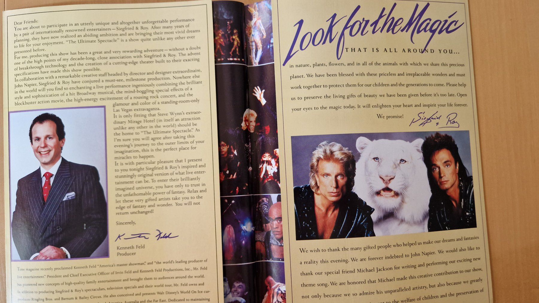 Autografi: Siegfried und Roy, Original Autogramme auf Heft in Farbe – Usato da Salmsach venduto da aacs65 6