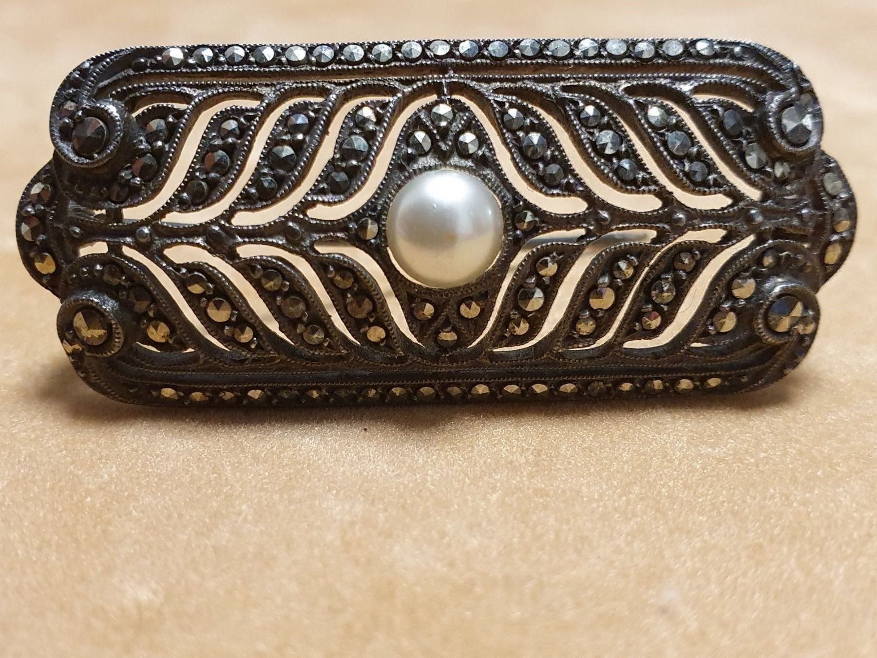 Spille & Fermagli: Jugendstil Traum-Brosche mit unzähligen – Usato da Wohlen AG venduto da palmsprings 1