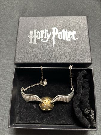 Harry Potter Halskette Quidditch, Silber/24K Gold