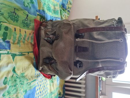 Seltener Armee Rucksack Wenger Zug 1966 Jahrgang