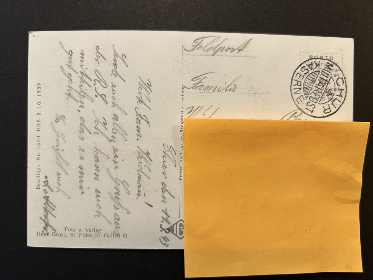 Cartoline postali: Chur Militär Kaserne – Usato da Fanas venduto da Alessio11 1