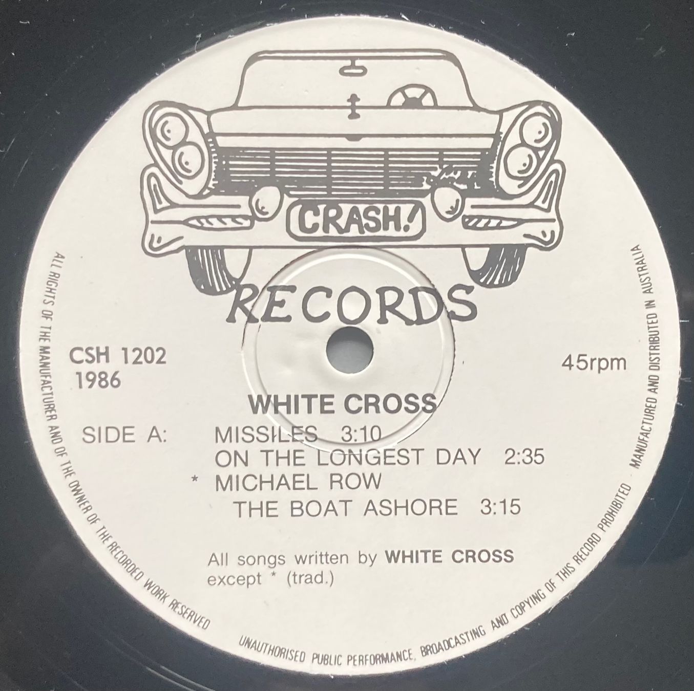 Vinyles: WHITE CROSS - WHEN THE FABRICS TORN – D'occasion à Poliez-Pittet par Newtown-Records 2