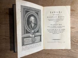 Nicolaus Fuss-Lobrede auf Herrn Leonhard Euler, Basel 1786