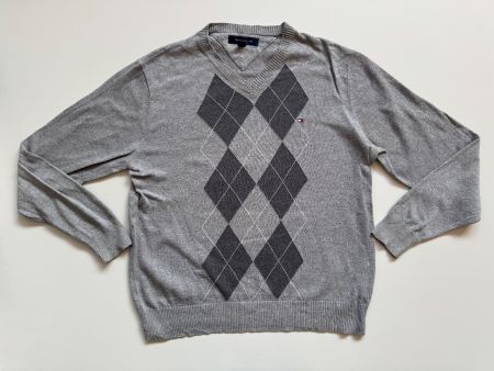 Tommy Hilfiger V-Neck pullover MEN Size M 100% cotton