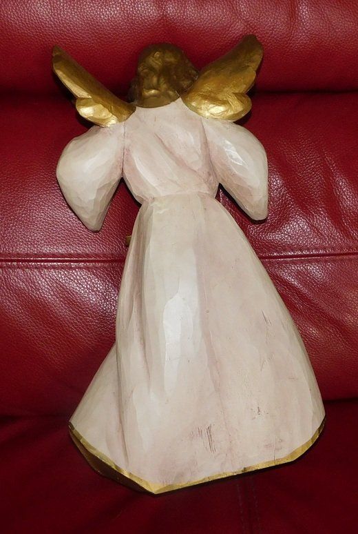 Figuren: Engel alt,  59 cm mit Sockel – Gebraucht aus Villnachern von Schnugelchen 2
