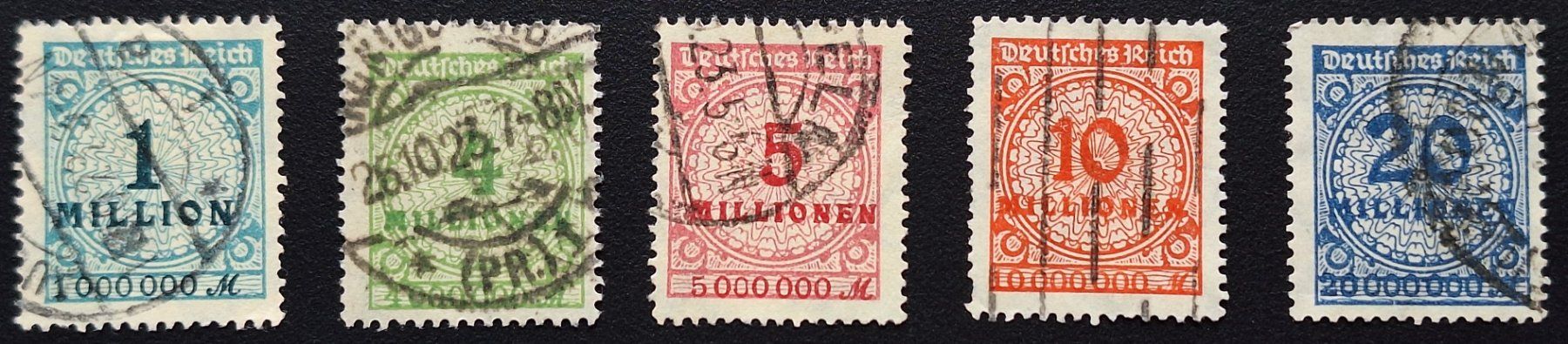 Tutti i francobolli: Deutsches Reich 1923 Inflation – Usato da Lohn-Ammannsegg venduto da konstrwu