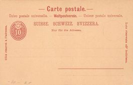 Postkarte Ganzsache ungelaufen - 10 Rp