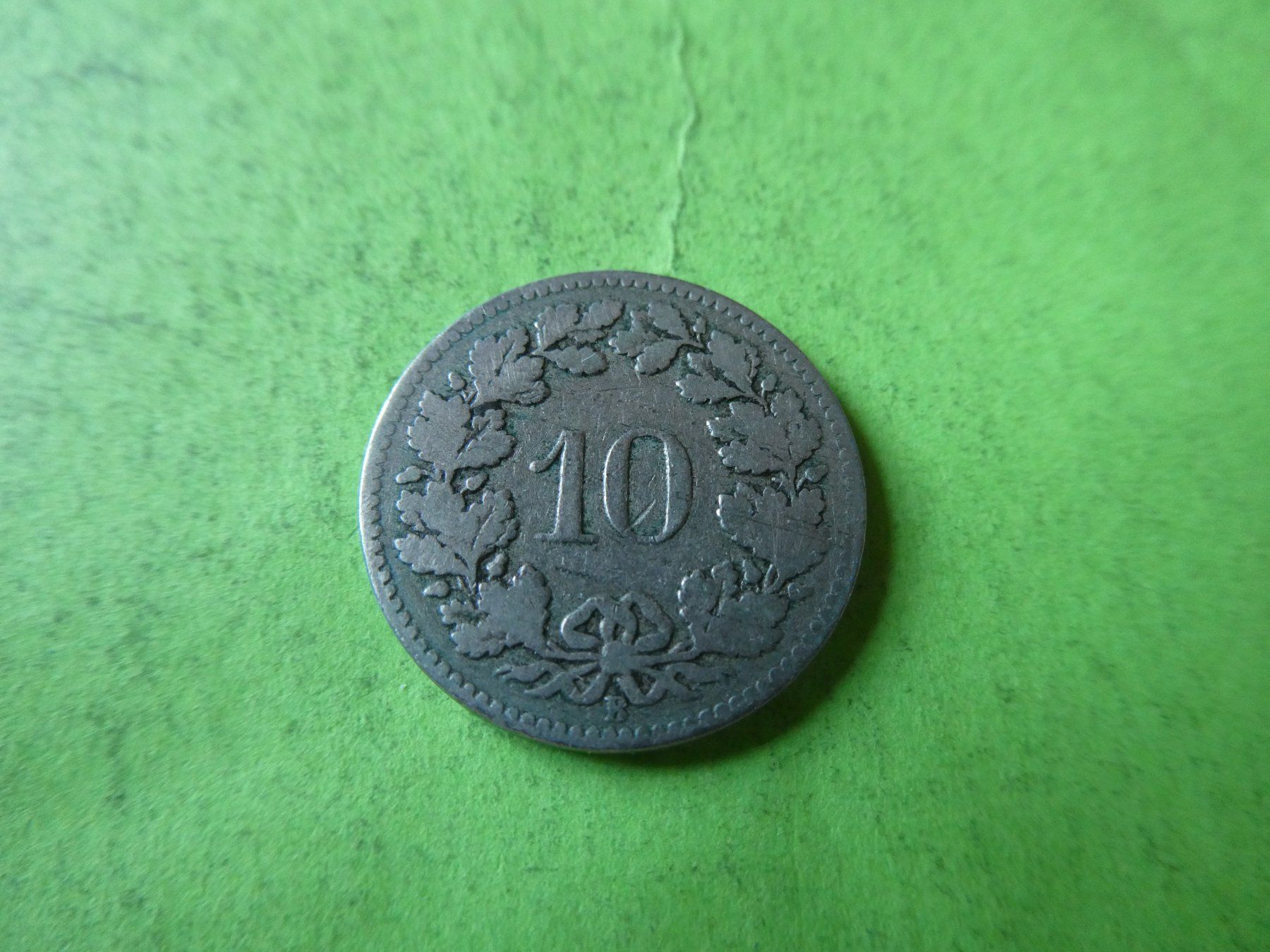 Toutes les monnaies: Schweiz 1879, 10 Rappen – D'occasion à Hinterforst par Rohusri 1
