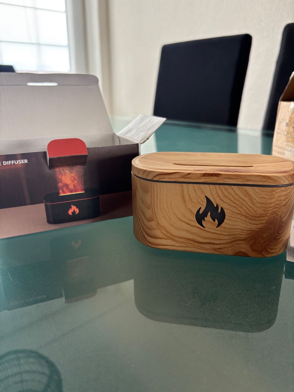 Diffusori di oli essenziali: Mini Aroma Diffuser LED Flammen Holz Neu – Usato da Emmenbrücke venduto da raquelrubio