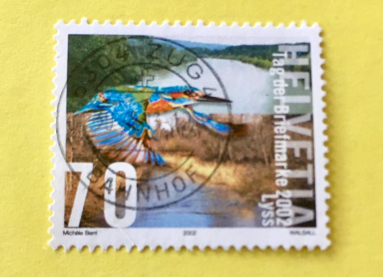 Tutti i francobolli: Nr.1071 Eisvogel  GESTEMPELT 2002  Zug – Usato da Aarau venduto da Billa007
