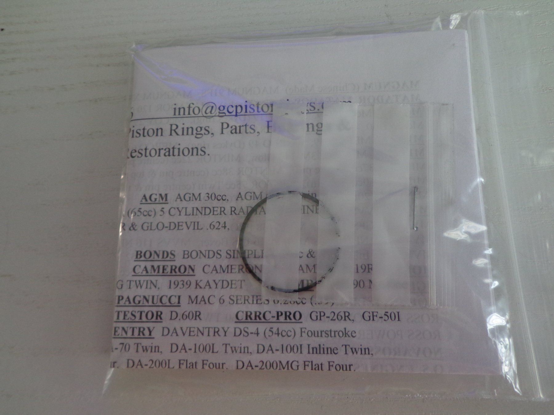 Motori: JEN 91 - MODEL ENGINE PISTON RING – Nuovo e nell'imballaggio originale da Camorino venduto da Dibi7 1