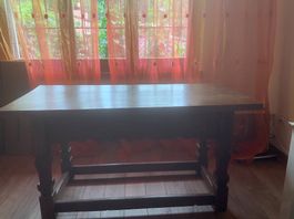 Tavolo fratino rustico in legno massello