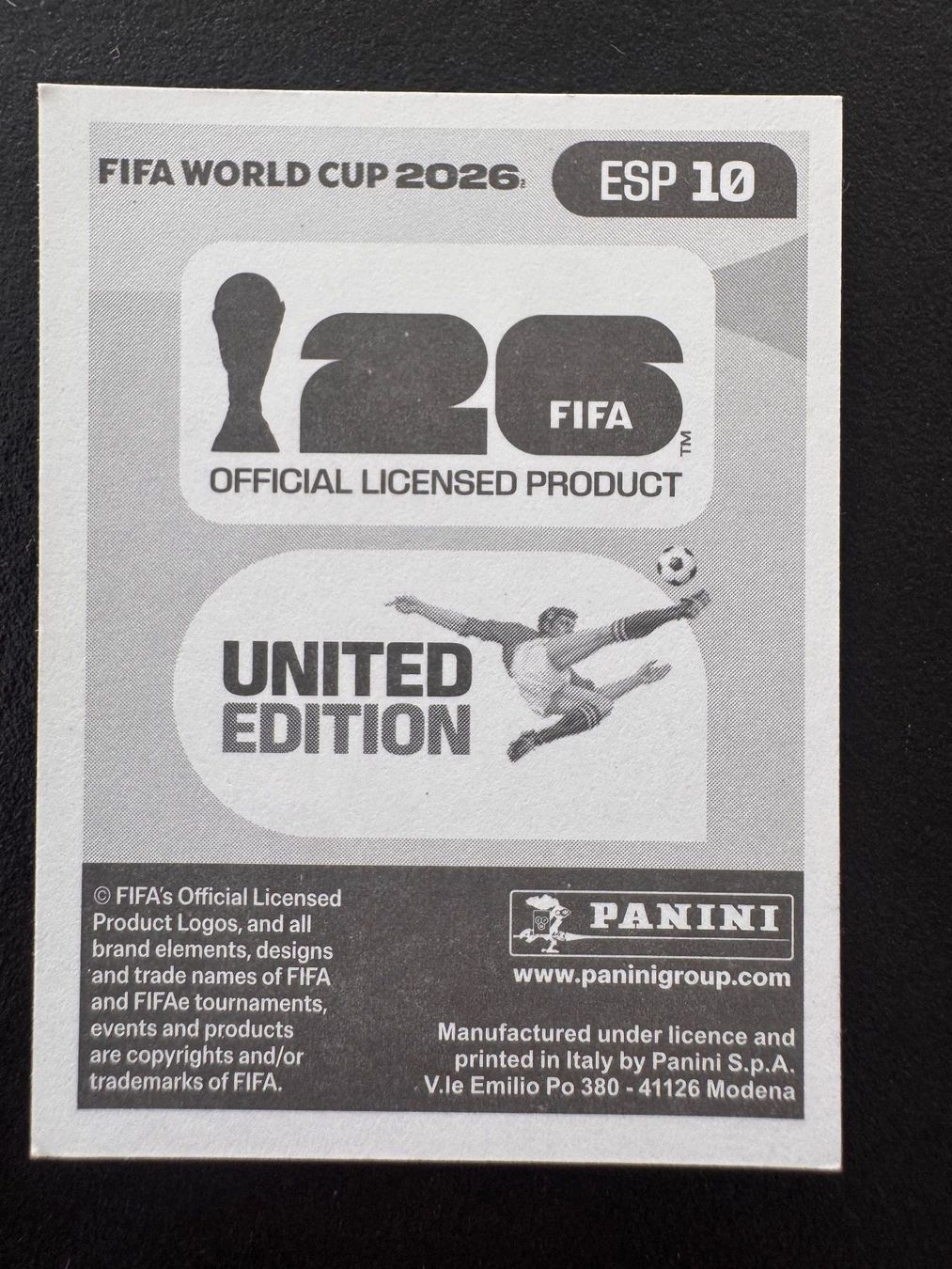 Panini Sammelbilder & Trading cards: Rodri ESP 10 Panini FIFA World Cup 2026 – Neu und originalverpackt aus Zollikon von Krenapf 1