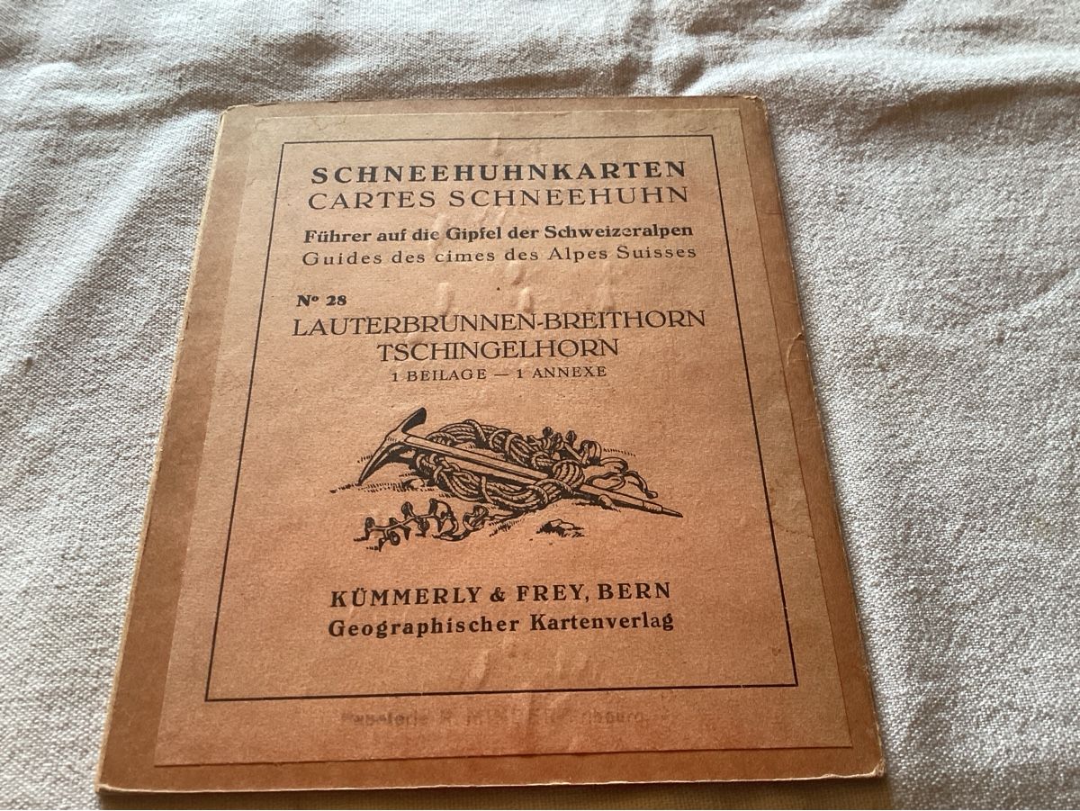 Ansichtskarten: Breithorn carte guide des cimes – Gebraucht aus Luc (Ayent) von Rebouille