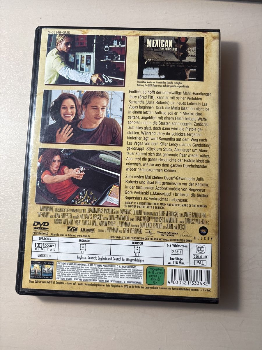 Tutti i DVDs: Mexican - Eine heisse liebe (0325) – Usato da Ruswil venduto da Slivio_ 1