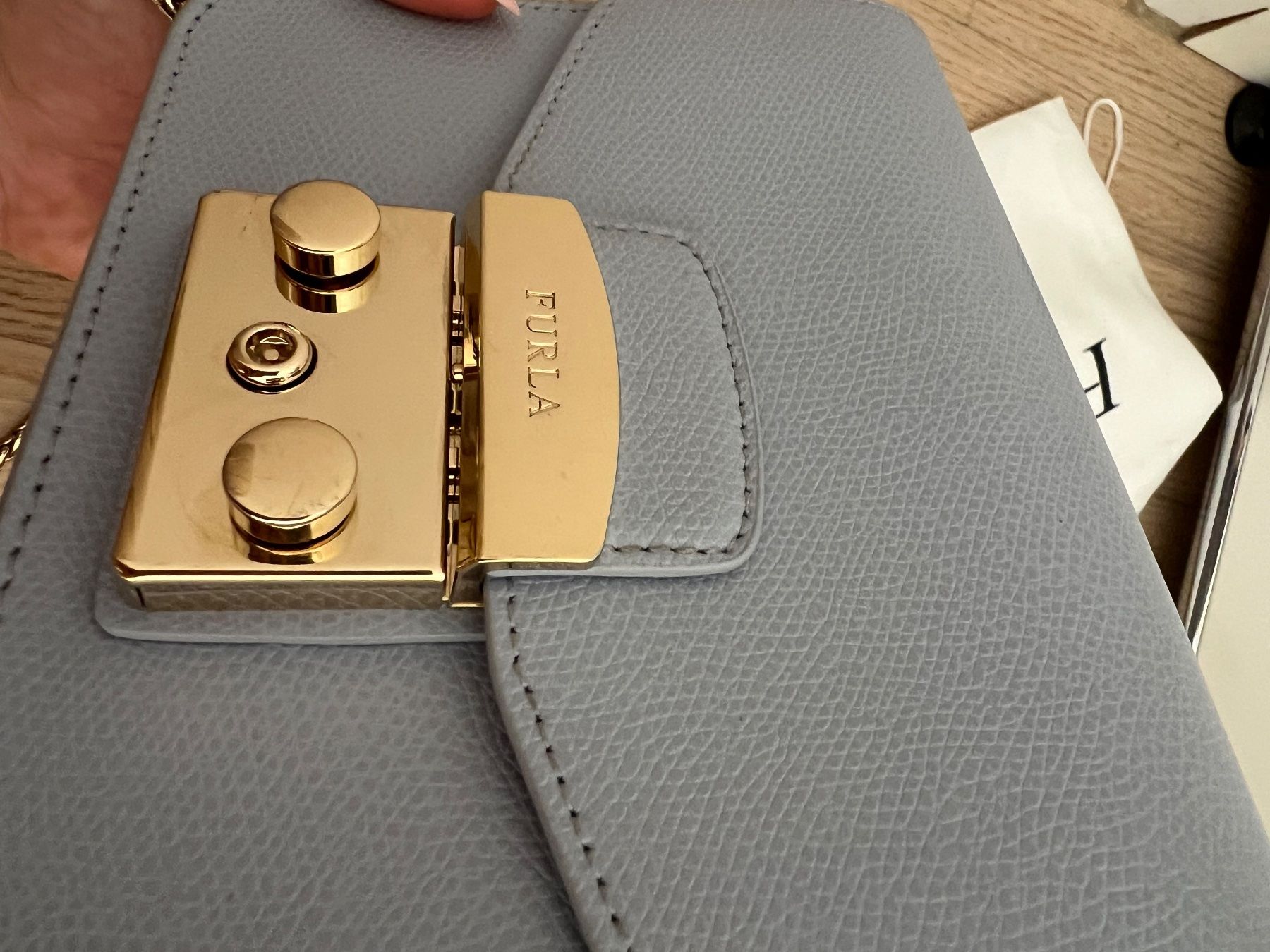 Furla Borse da donna: Furla Mini Metropolis Tasche hellblau – Usato da Dietikon venduto da Mischi2167 7