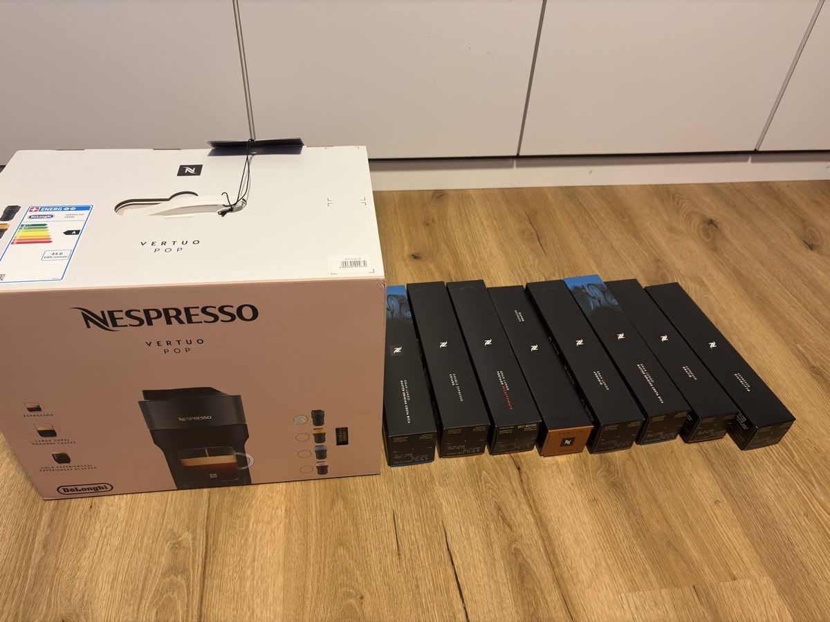 Nespresso Macchine per caffè & Macchine per espresso: Nespresso Vertuo Pop Nero + Capsule Assortite - neu – Nuovo e nell'imballaggio originale da Bürglen UR venduto da Cardosoluis 1
